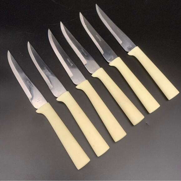 Vintage Hollow Ground Steak Knives - Picture 1 of 12